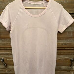 lululemon athletica Swiftly Light Pink Short Sleeve Top